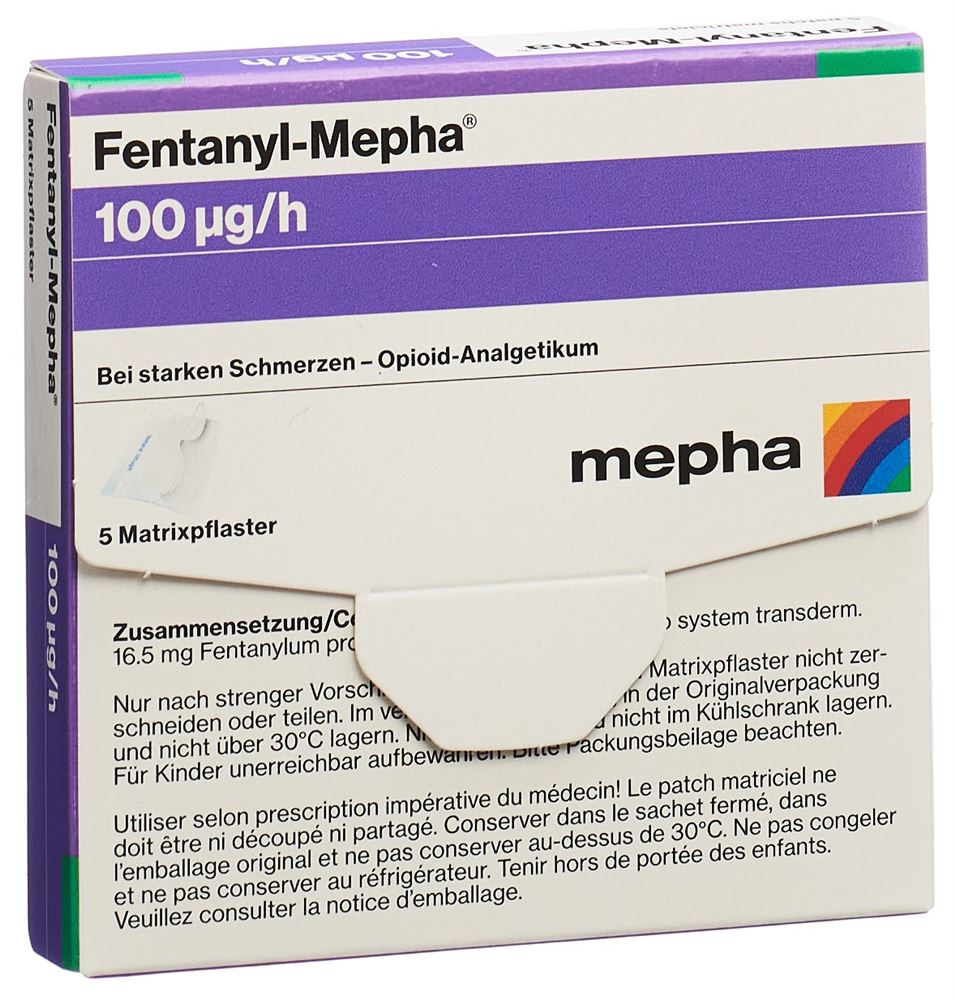 FENTANYL Mepha patch mat 100 mcg/h 5 pce