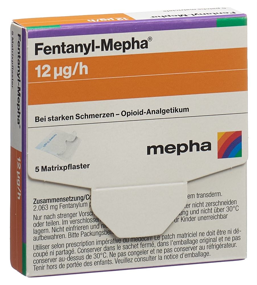 FENTANYL Mepha patch mat 12 mcg/h 5 pce