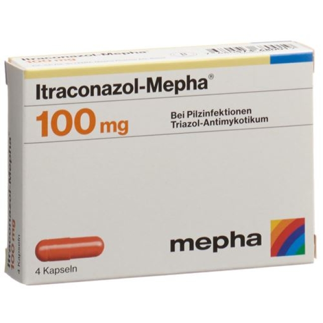 ITRACONAZOL Mepha 4 capsules 100 mg 4 pce