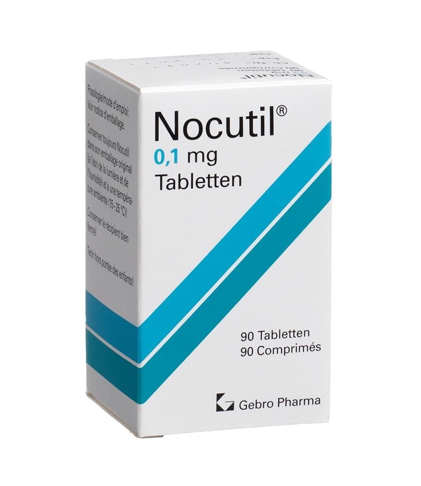 NOCUTIL cpr 0.1 mg bte 90 pce