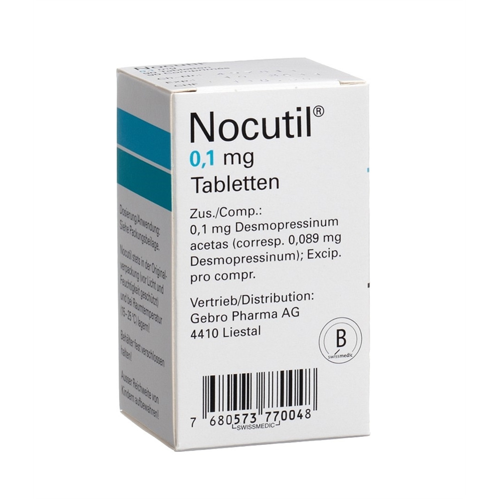 NOCUTIL cpr 0.1 mg bte 90 pce