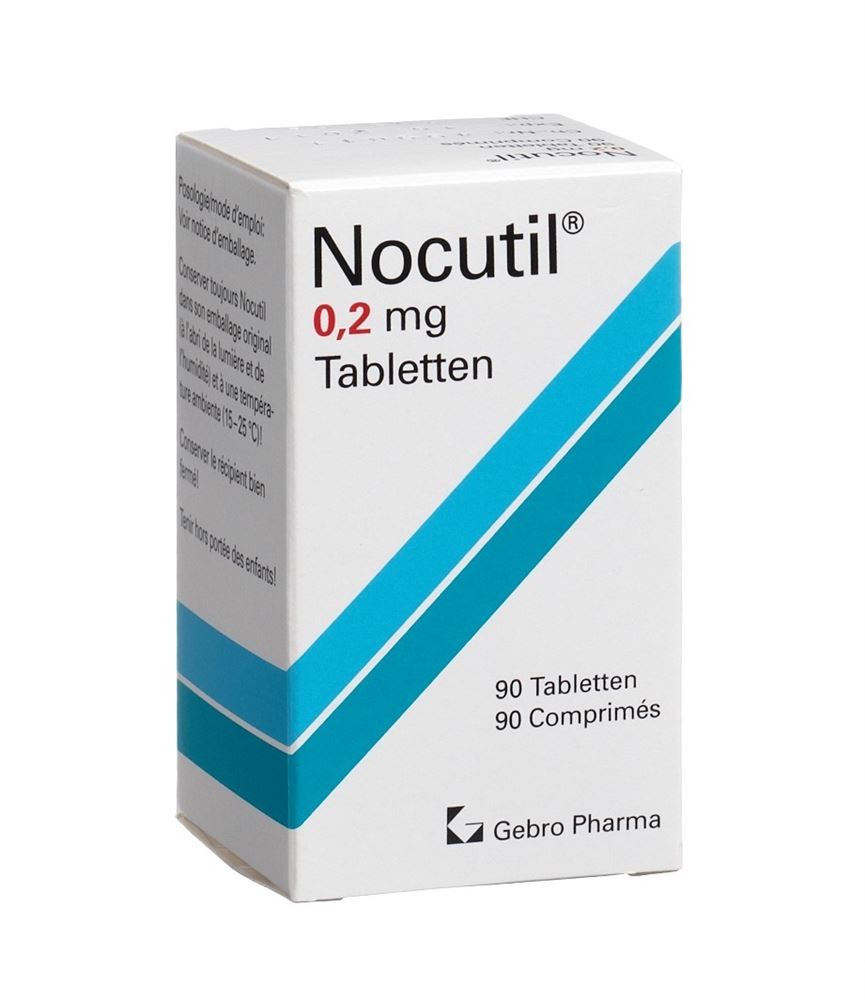 NOCUTIL cpr 0.2 mg bte 90 pce