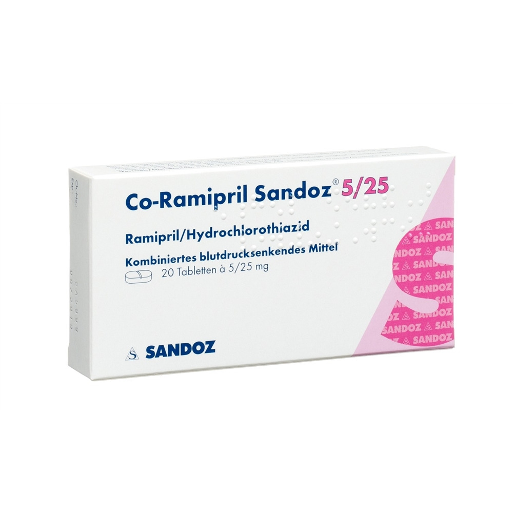 CO-RAMIPRIL Sandoz cpr 2.5/12.5 100 pce