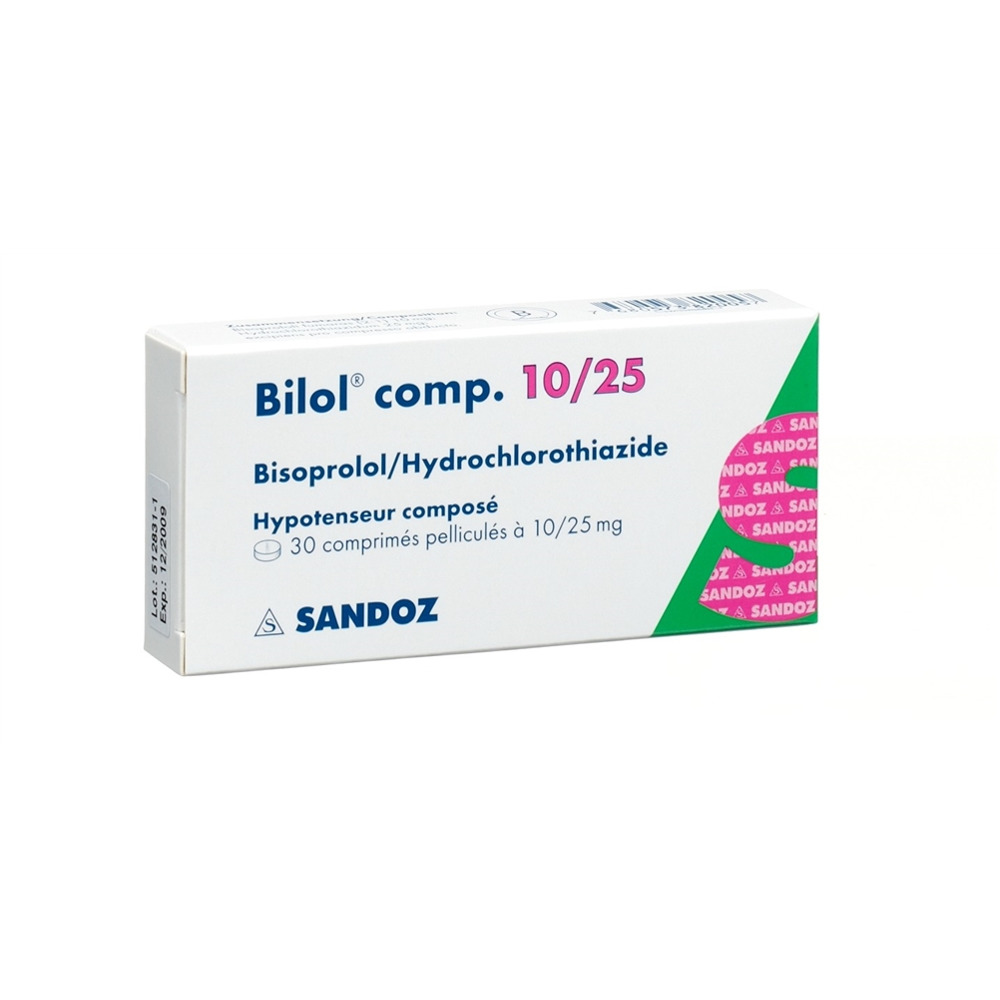 BILOL comp cpr pell 10/25 mg 30 pce