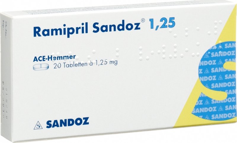 RAMIPRIL Sandoz cpr 1.25 mg 20 pce
