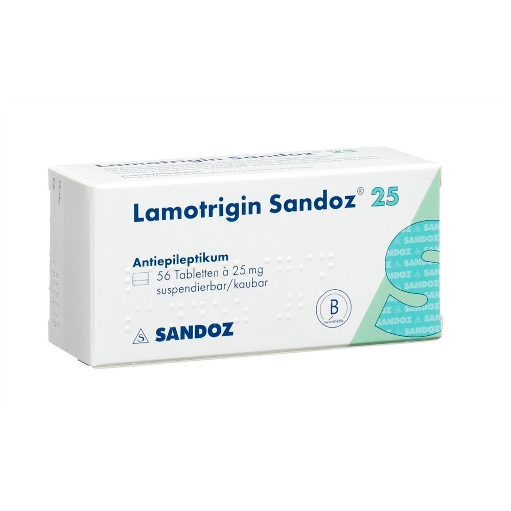 LAMOTRIGINE Sandoz cpr disp 25 mg 56 pce