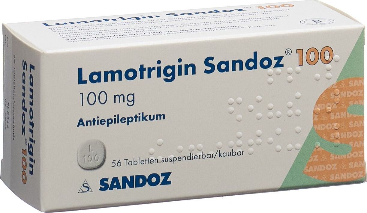 LAMOTRIGINE Sandoz cpr disp 100 mg 56 pce