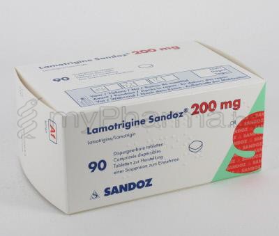 LAMOTRIGINE Sandoz cpr disp 200 mg 56 pce