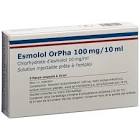 Esmolol OrPha 100 mg/10 ml, Injektionslösung