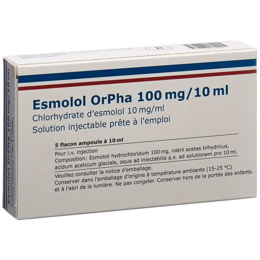 Esmolol OrPha 100 mg/10 ml, Injektionslösung