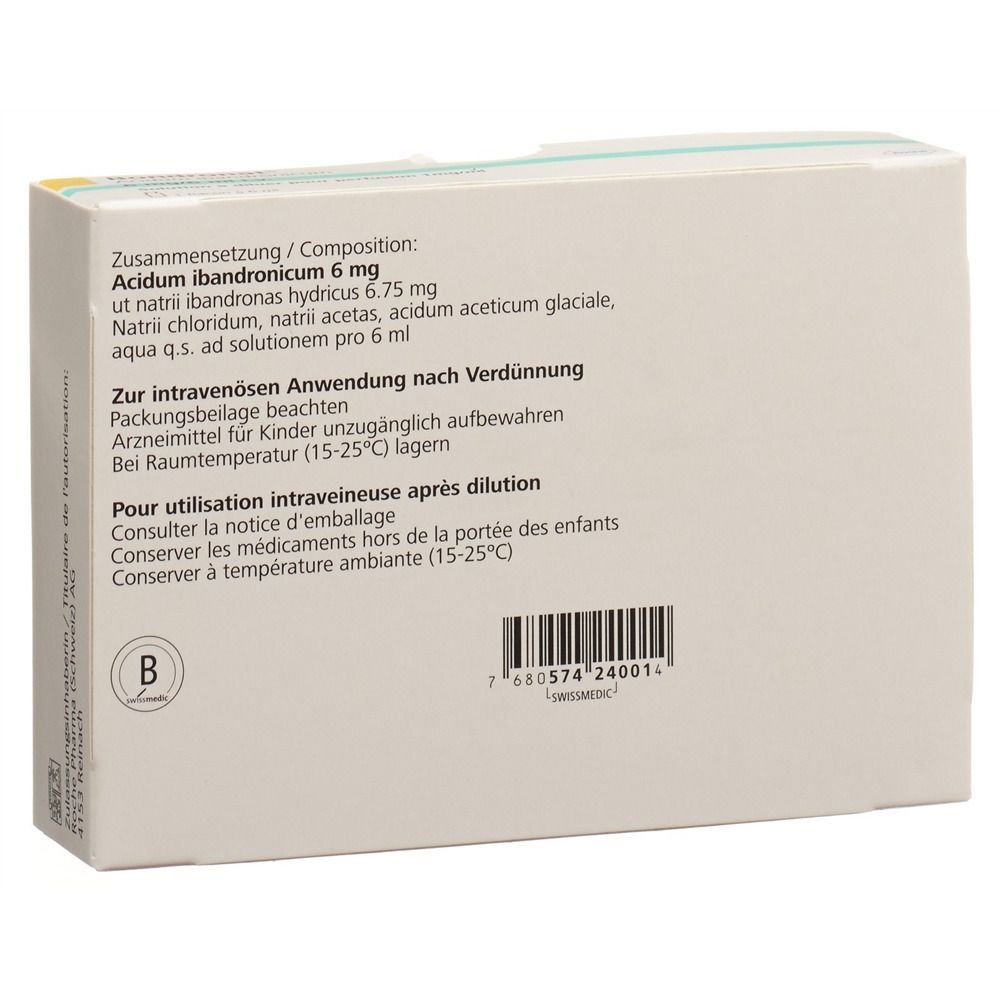 Bondronat 6 mg/6 ml, Konzentrat zur Herstellung einer Infusionslösung