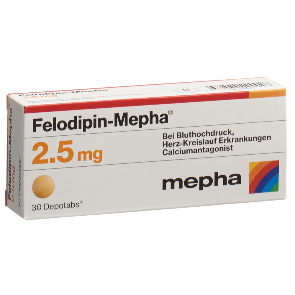 FELODIPIN Mepha cpr ret 2.5 mg 30 pce