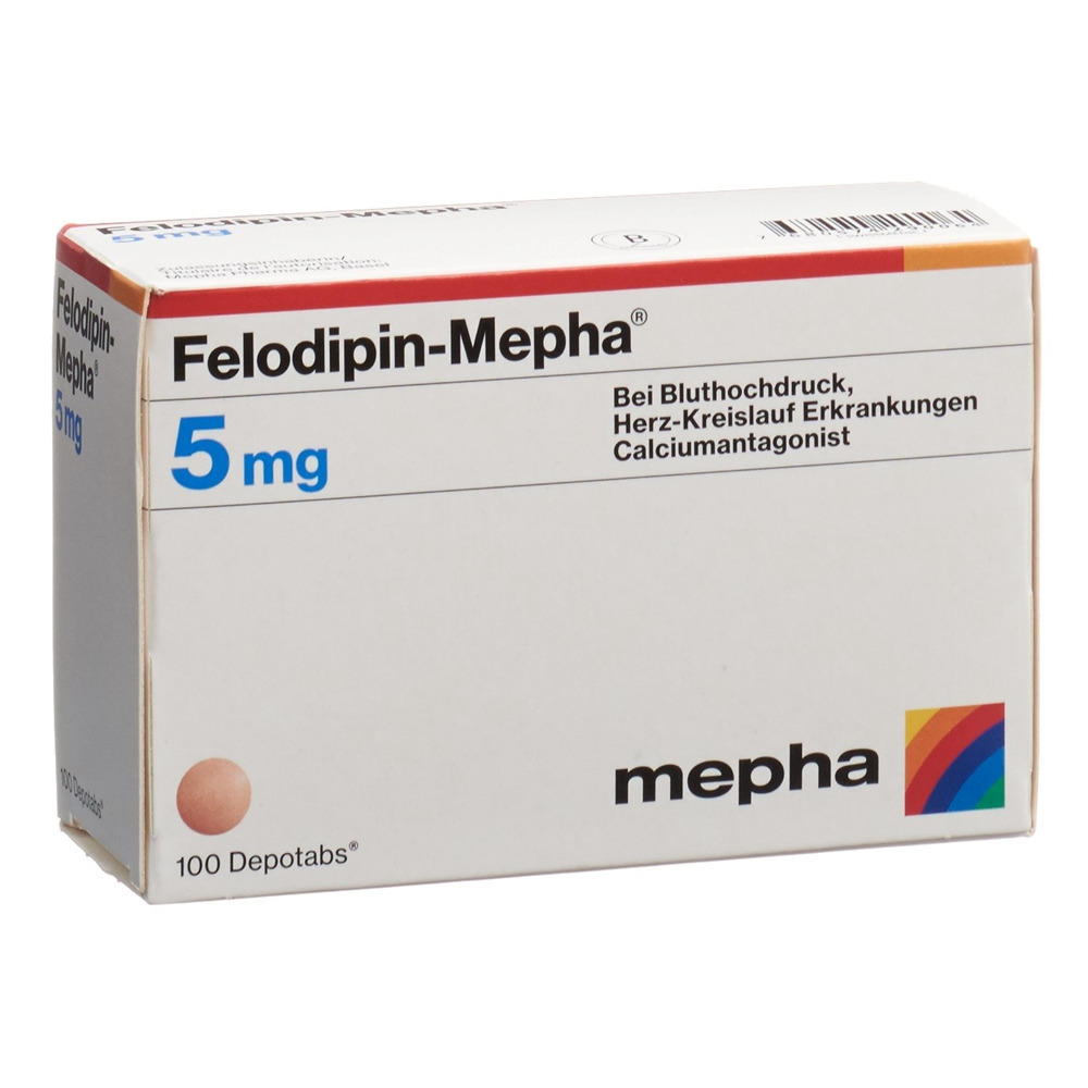 FELODIPIN Mepha cpr ret 5 mg 100 pce