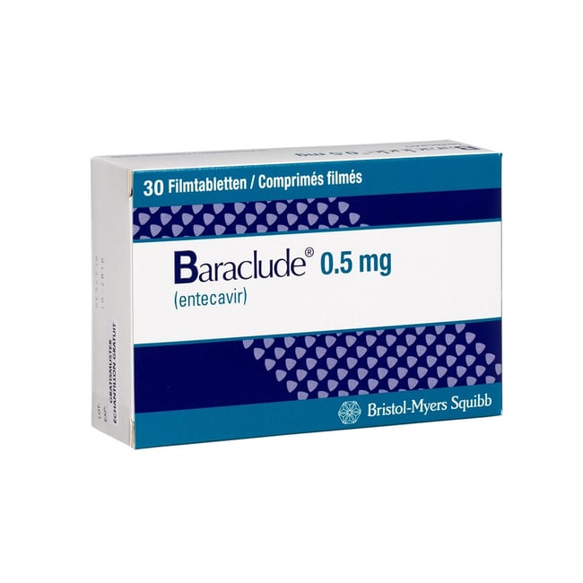 Baraclude 0.5 mg, Filmtabletten