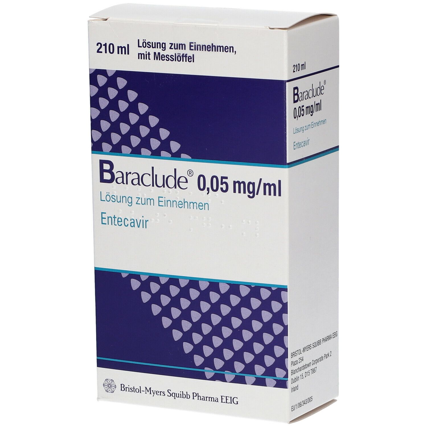 Baraclude 0.05 mg/mL, Lösung zum Einnehmen