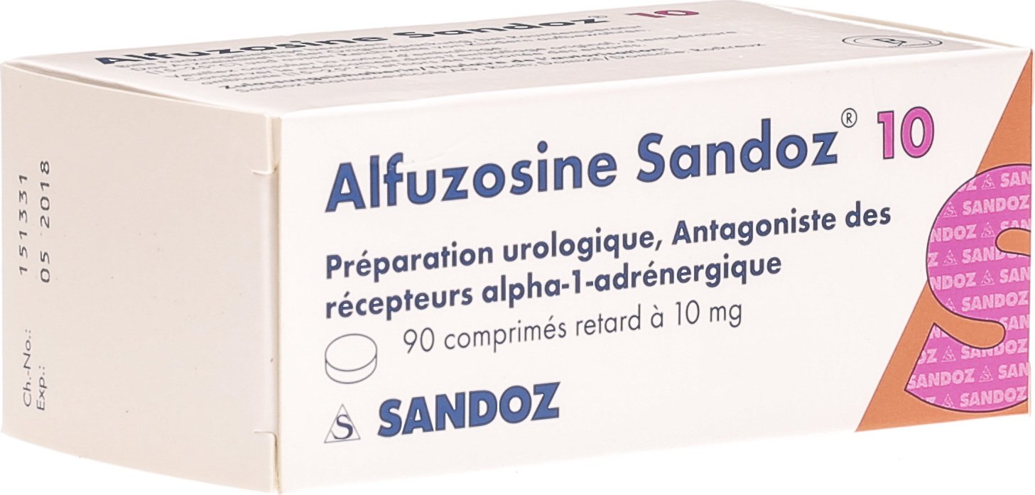 ALFUZOSINE Sandoz cpr ret 10 mg 90 pce