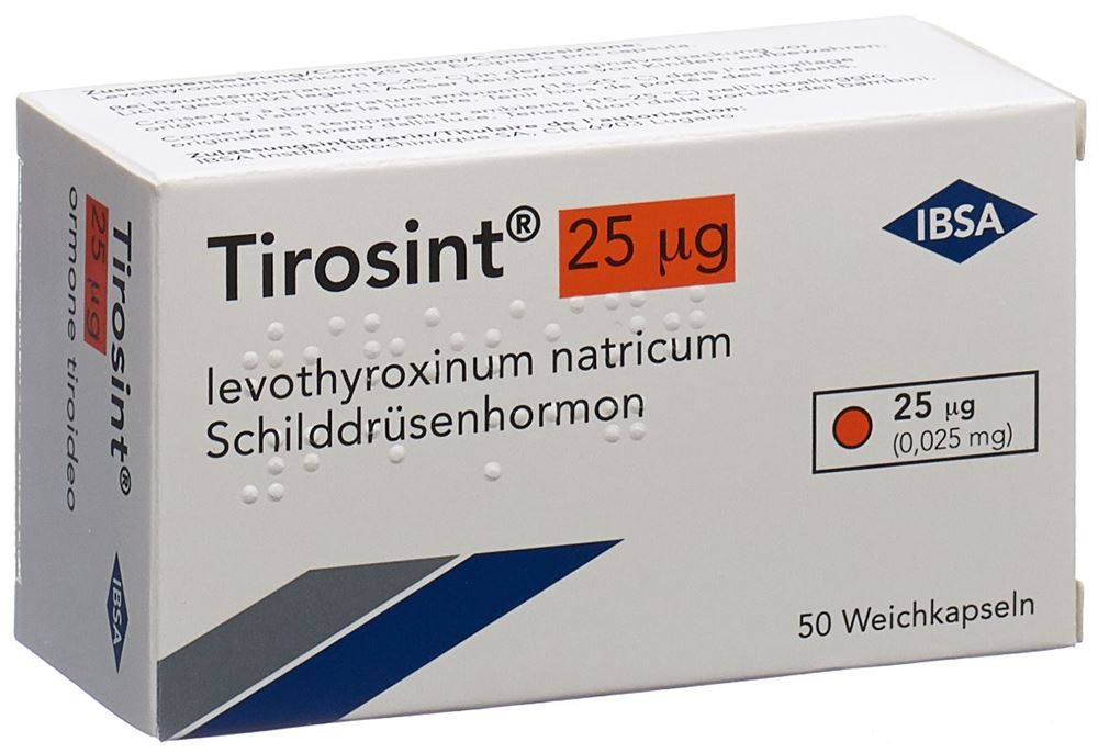 TIROSINT caps moll 25 mcg 50 pce