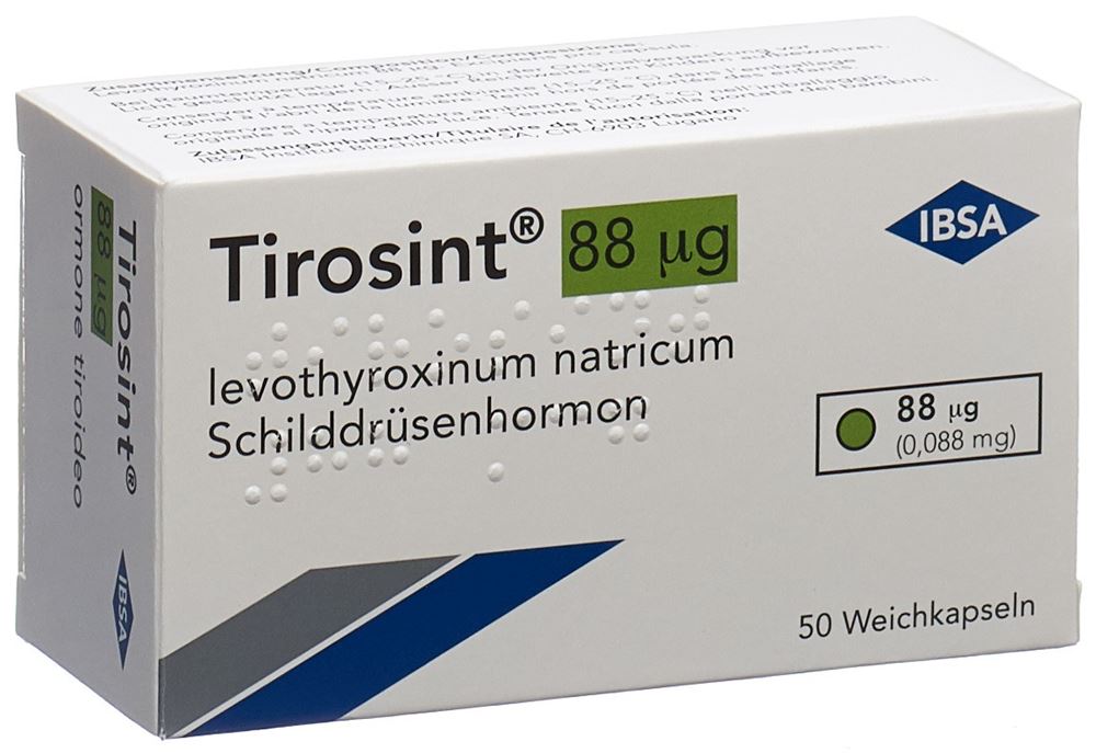 TIROSINT caps moll 88 mcg 50 pce