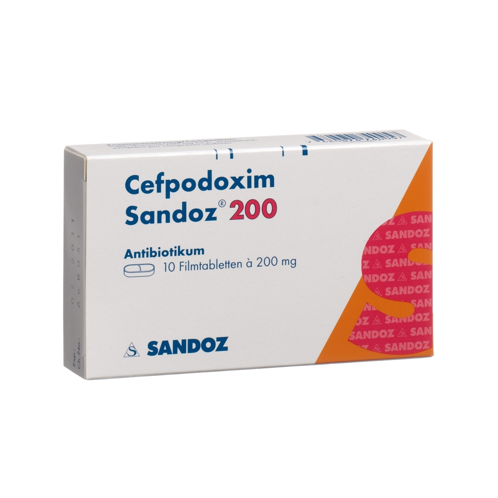 CEFPODOXIME Sandoz cpr pell 200 mg 10 pce
