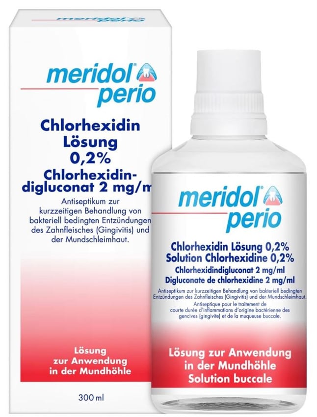 Meridol perio Chlorhexidin Lösung 0.2%, Lösung zur Anwendung in der Mundhöhle