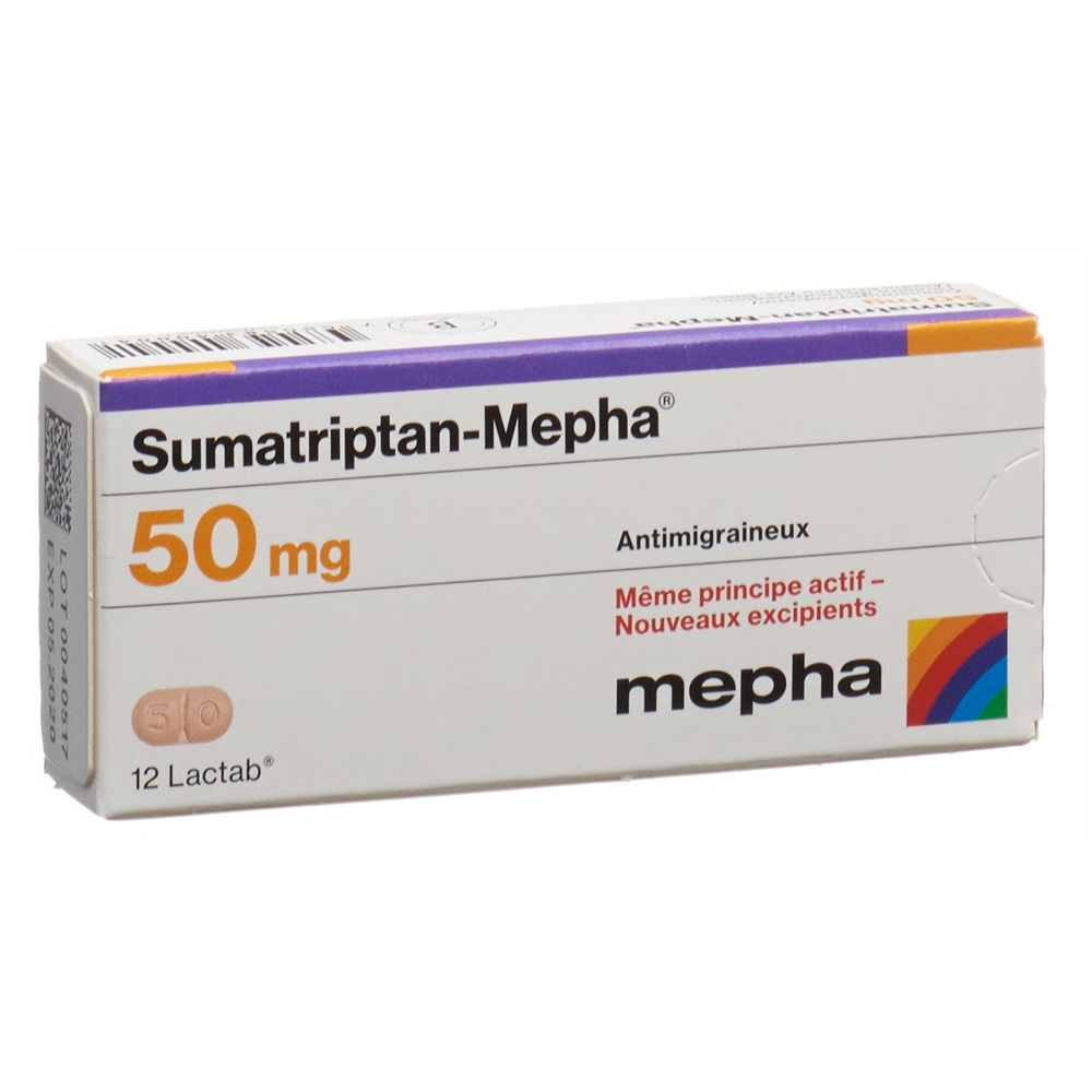 SUMATRIPTAN Sandoz cpr 50 mg 12 pce