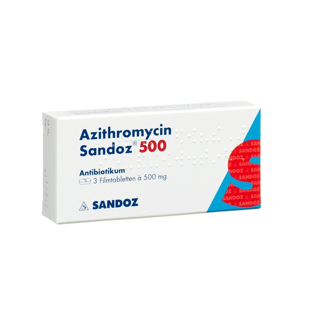 Azithromycin Sandoz 500, Filmtabletten