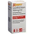 KEPPRA sol 100 mg/ml seringue dos 3 ml fl 150 ml