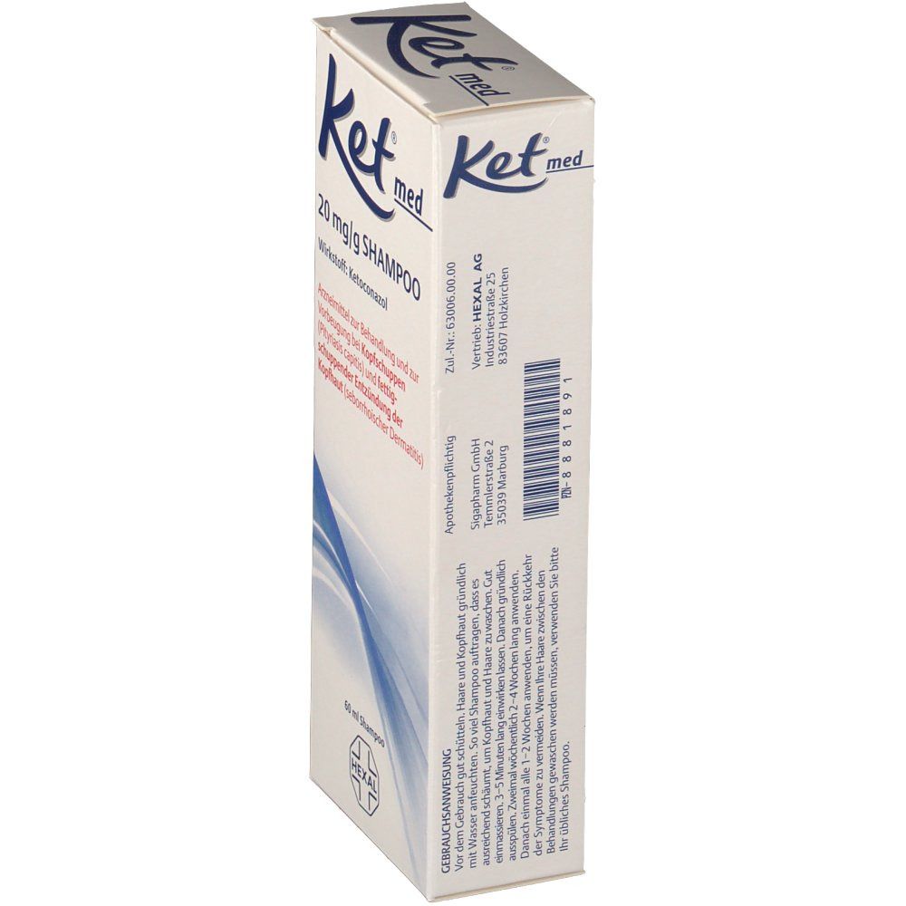 KETO-MED shampooing 20 mg/g fl 60 ml