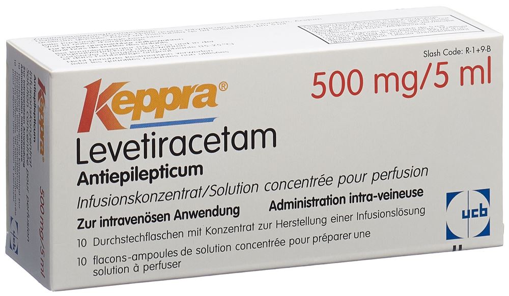 Keppra 500 mg/5 ml, solution à diluer pour perfusion