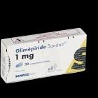 Glimépiride Sandoz, cpr 1 mg , 30 pce