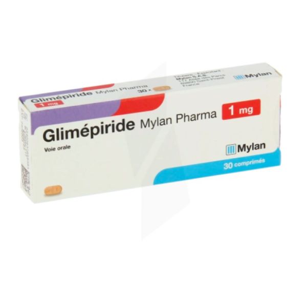 Glimépiride Sandoz, cpr 1 mg , 30 pce