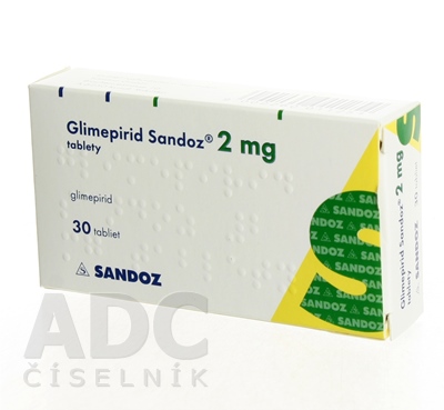 Glimépiride Sandoz, cpr 2 mg , 30 pce