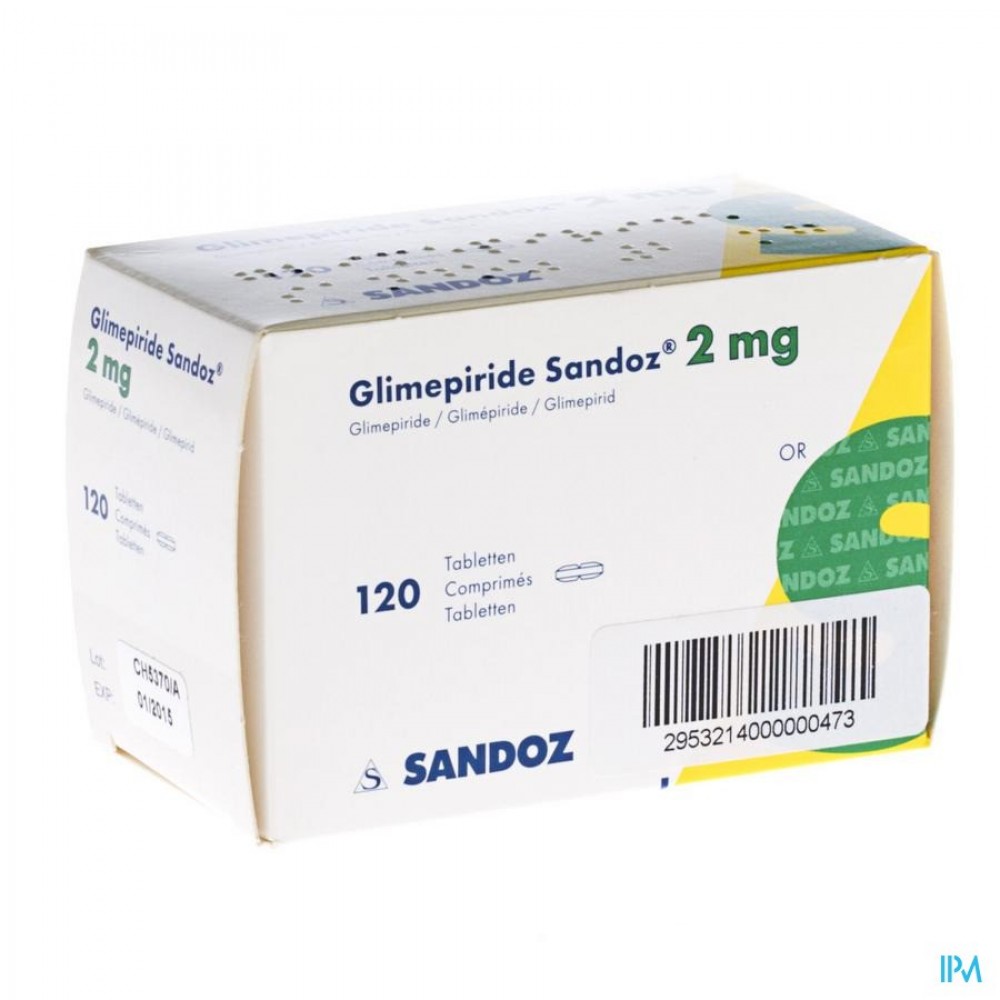 GLIMEPIRIDE Sandoz cpr 2 mg 120 pce