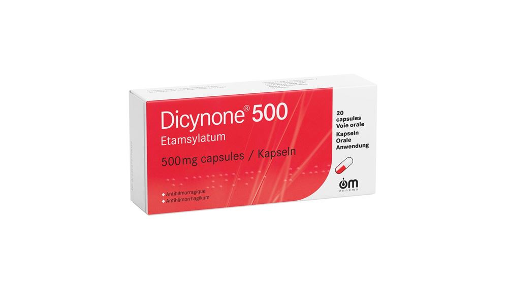 Dicynone capsules 500 mg 20 capsules