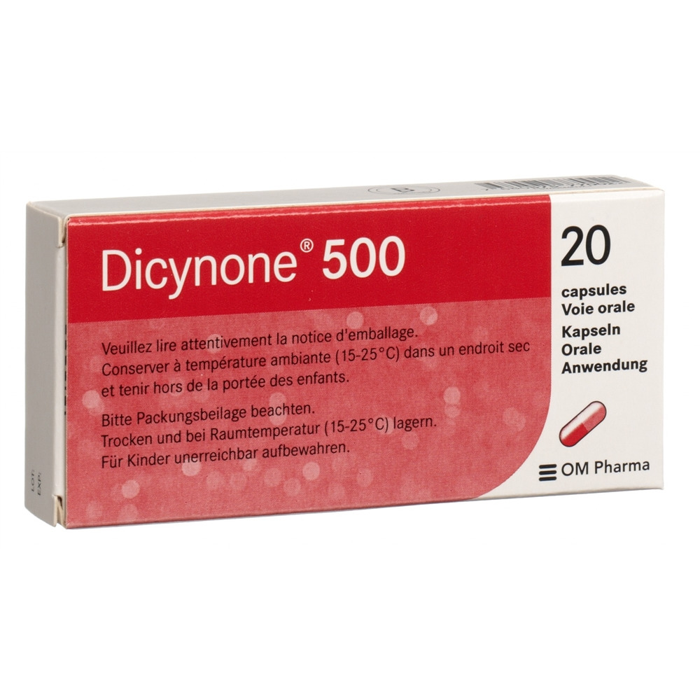 Dicynone capsules 500 mg 20 capsules