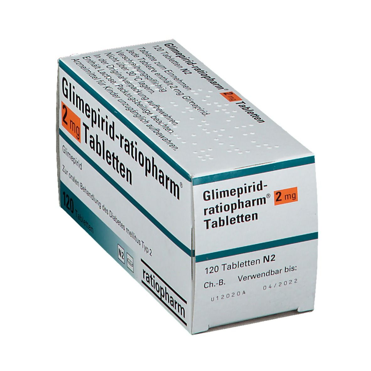 GLIMEPIRIDE Zentiva cpr 2 mg 120 pce