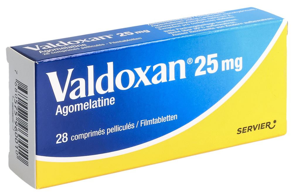 Valdoxan 25 mg, comprimés pelliculés