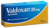 Valdoxan 25 mg, comprimés pelliculés