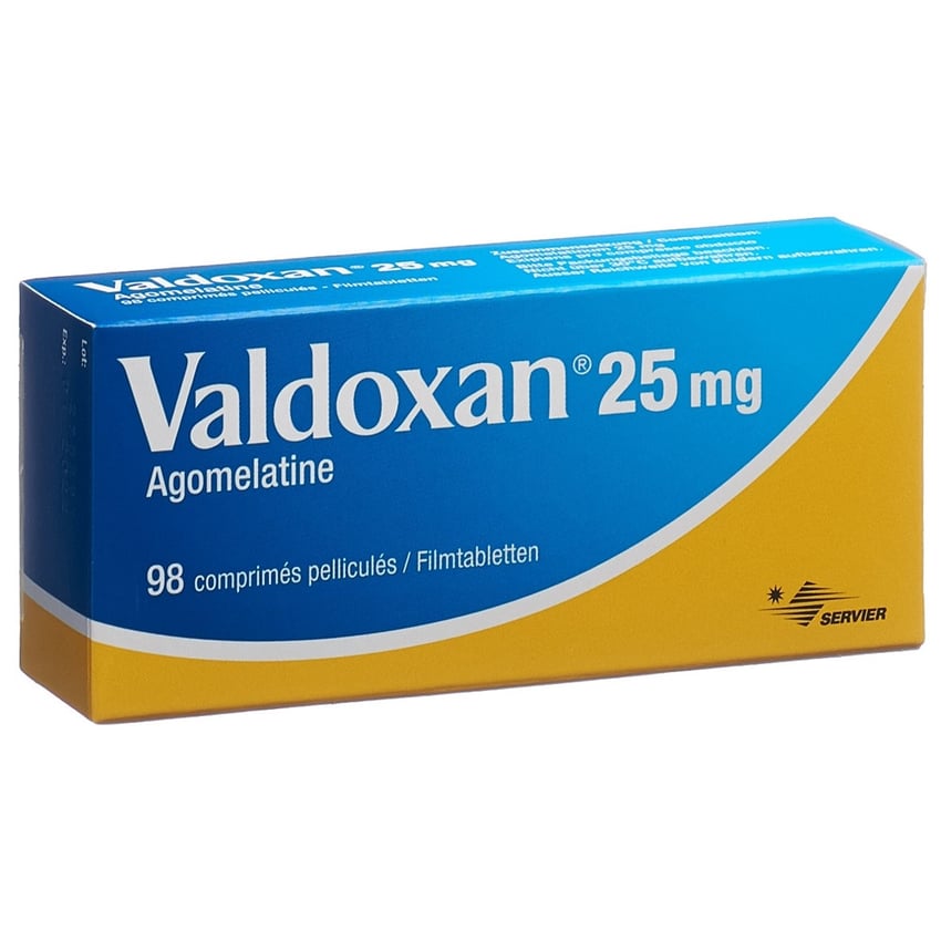 Valdoxan 25 mg, comprimés pelliculés