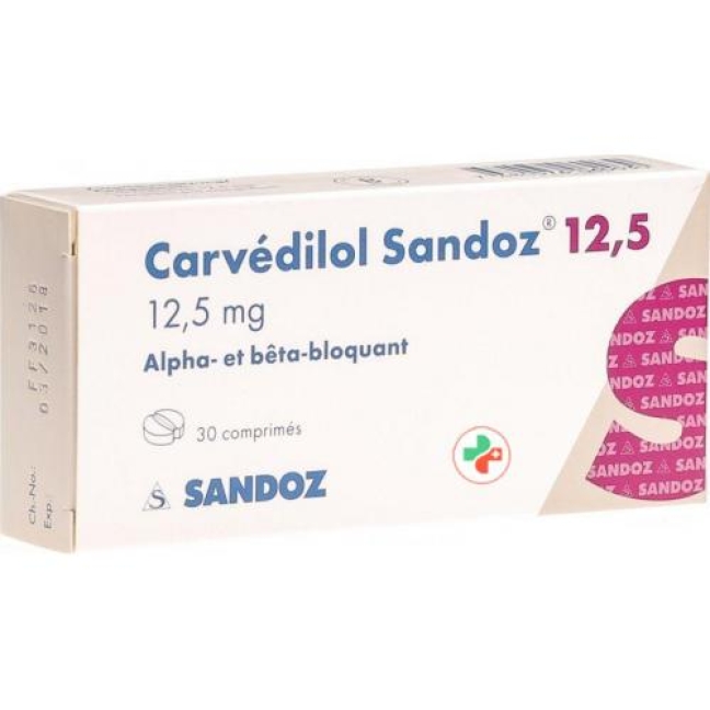 CARVEDILOL Sandoz cpr 12.5 mg 30 pce
