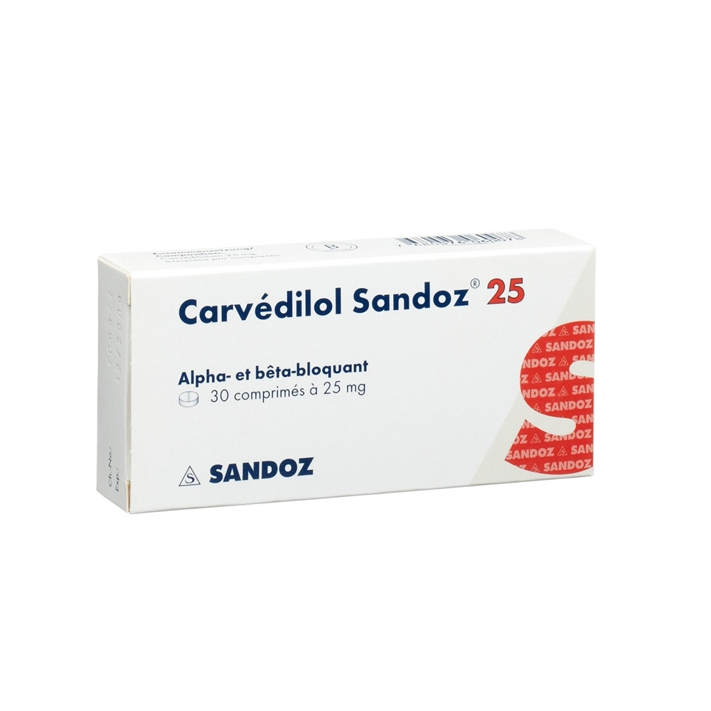 CARVEDILOL Sandoz cpr 25 mg 30 pce