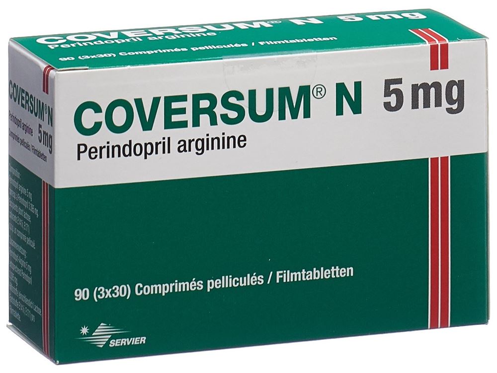 COVERSUM N cpr pell 5 mg bte 90 pce