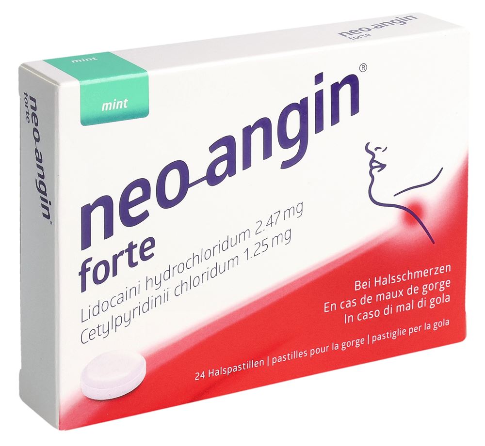 neo-angin forte, Lutschtabletten mit Mintgeschmack