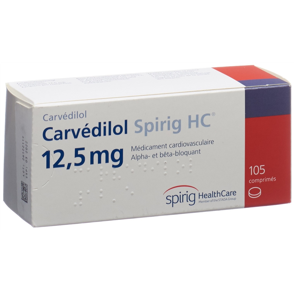 CARVEDILOL Spirig HC cpr 12.5 mg 105 pce