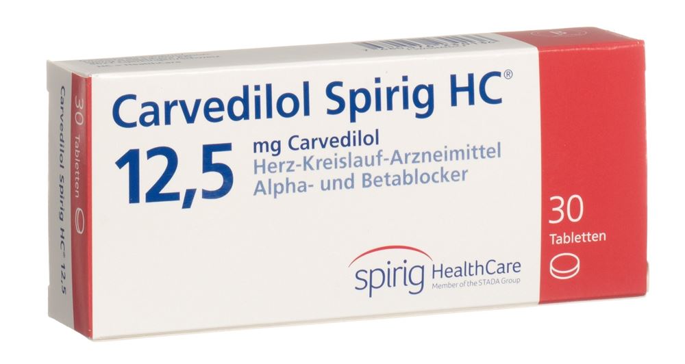 CARVEDILOL Spirig HC cpr 12.5 mg 30 pce