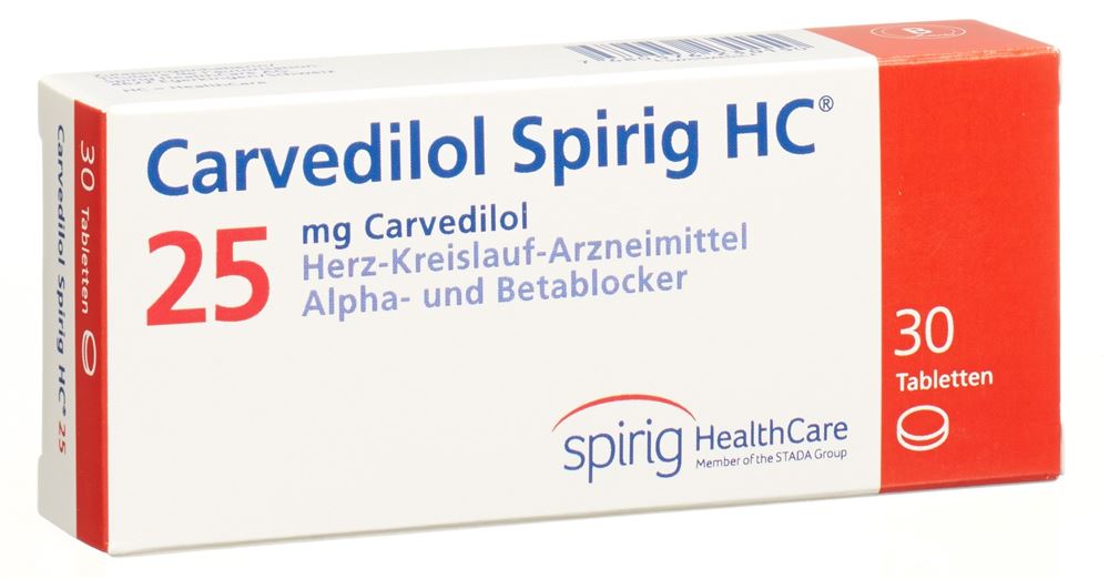 CARVEDILOL Spirig HC cpr 25 mg 30 pce