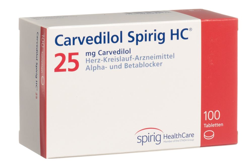 CARVEDILOL Spirig HC cpr 25 mg 100 pce
