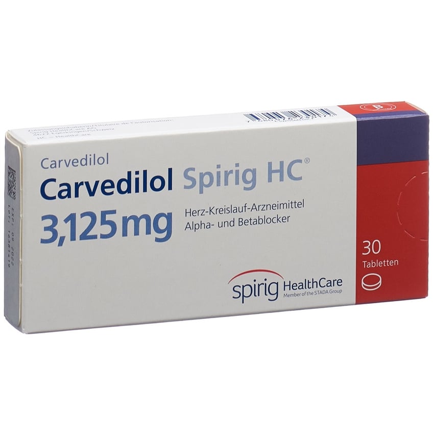 CARVEDILOL Spirig HC cpr 3.125 mg 30 pce