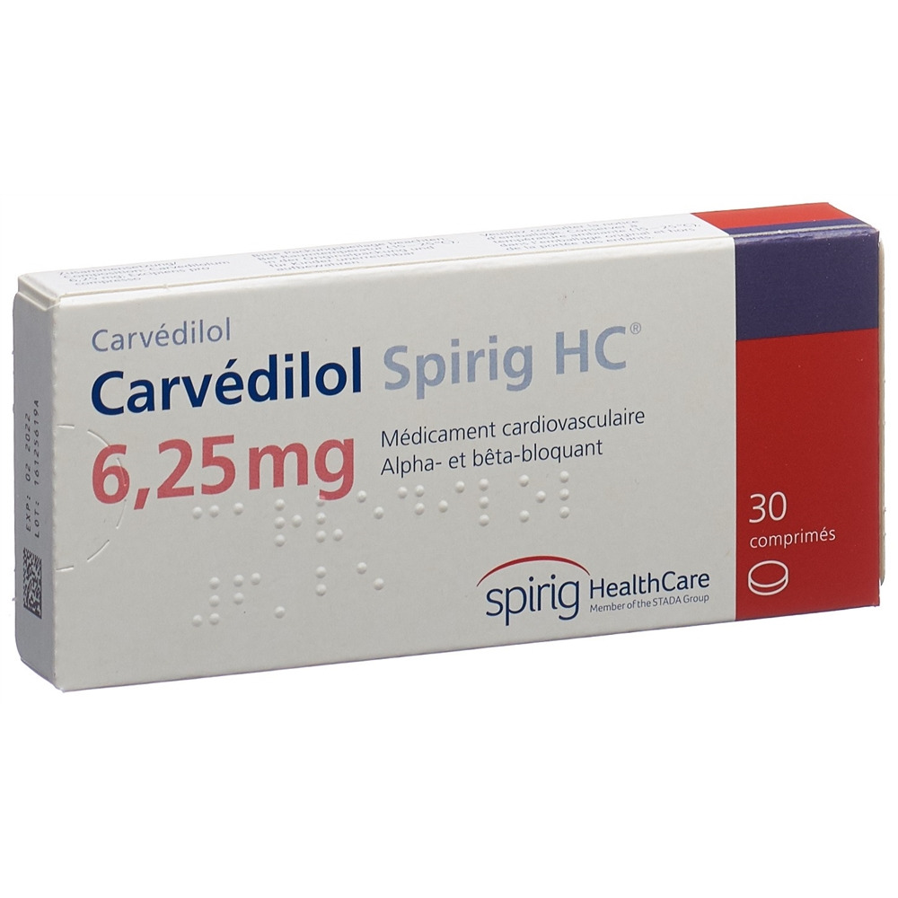 Carvedilol Spirig HC 6.25 mg, Tabletten