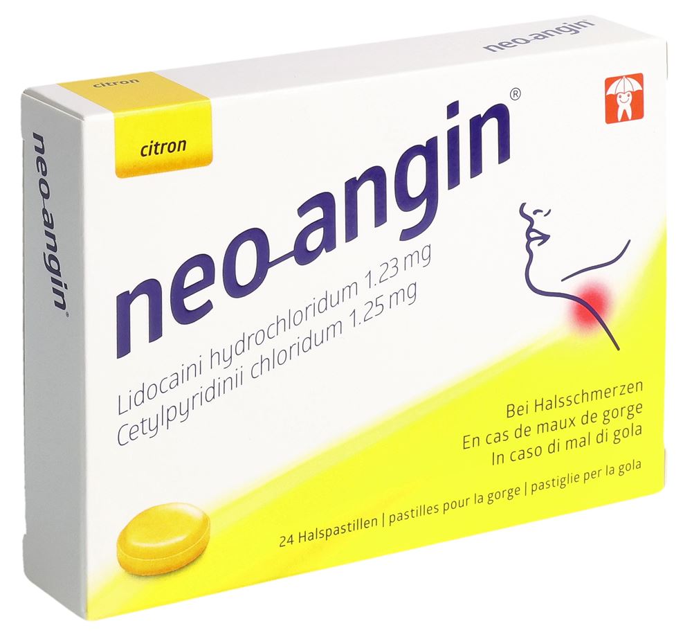 neo-angin, Lutschtabletten mit Zitronengeschmack